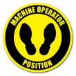 DuraStripe rond veiligheidsteken / MACHINE OPERATOR POSITION